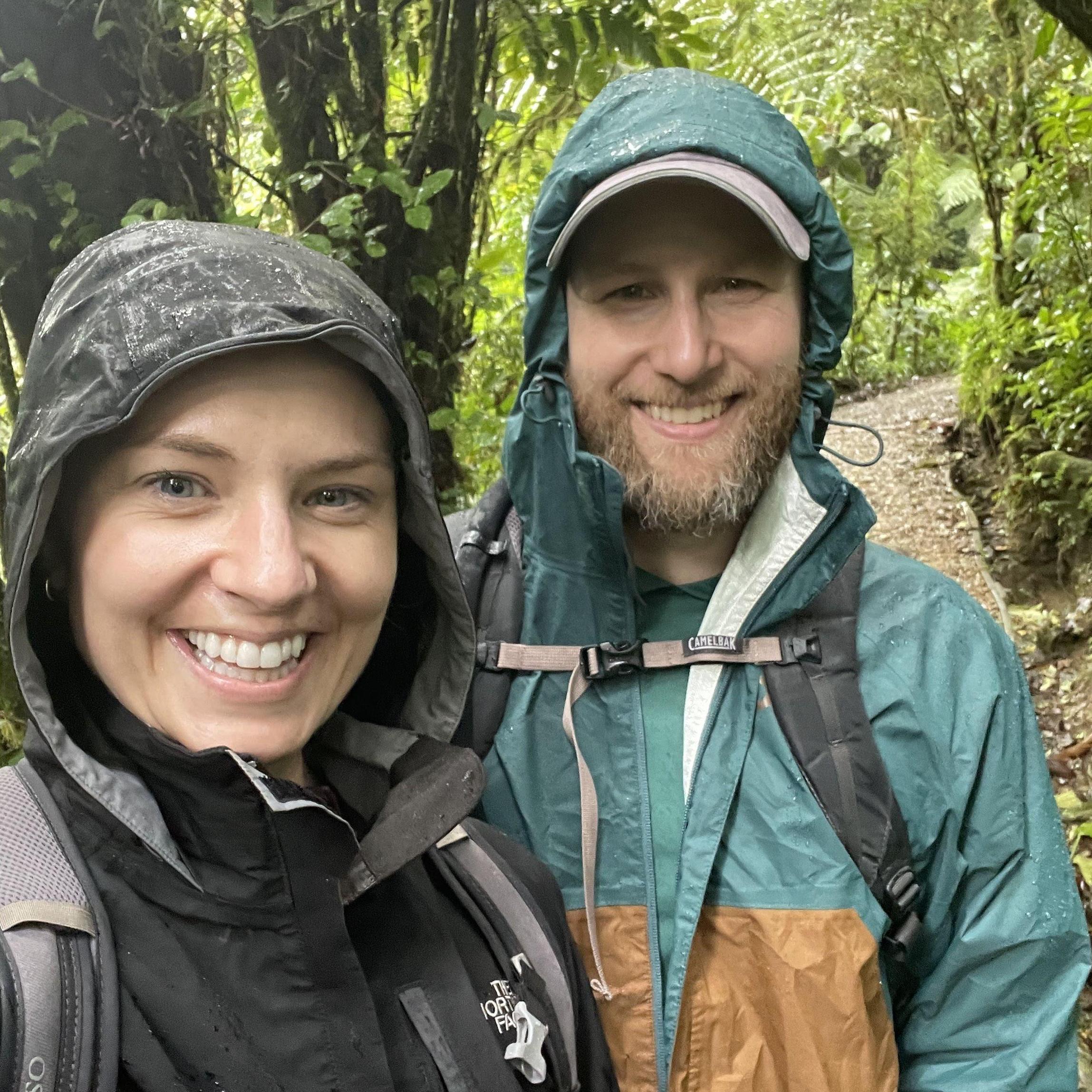 A very rainy hike in Costa Rica