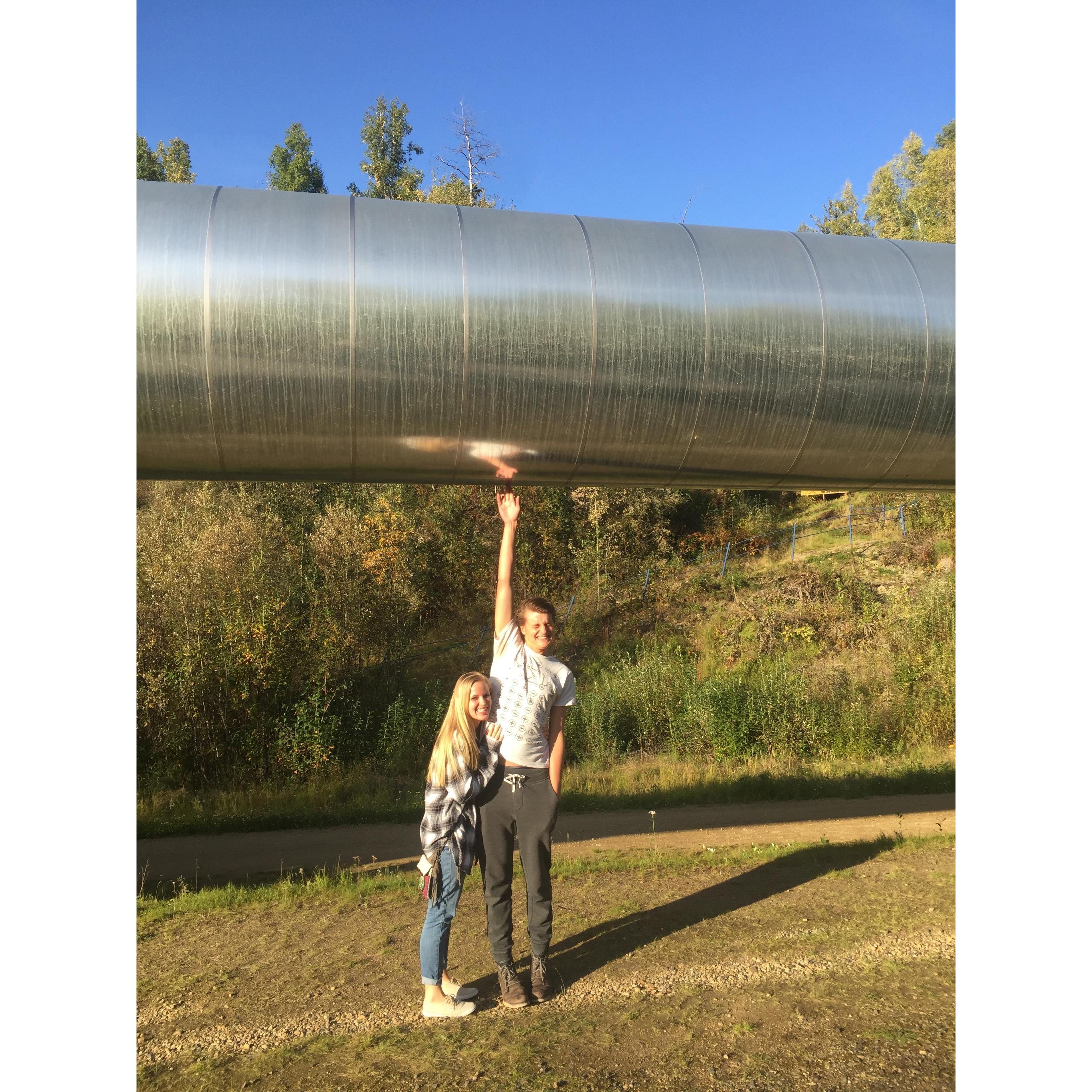 The pipeline in Fairbanks, Alaska