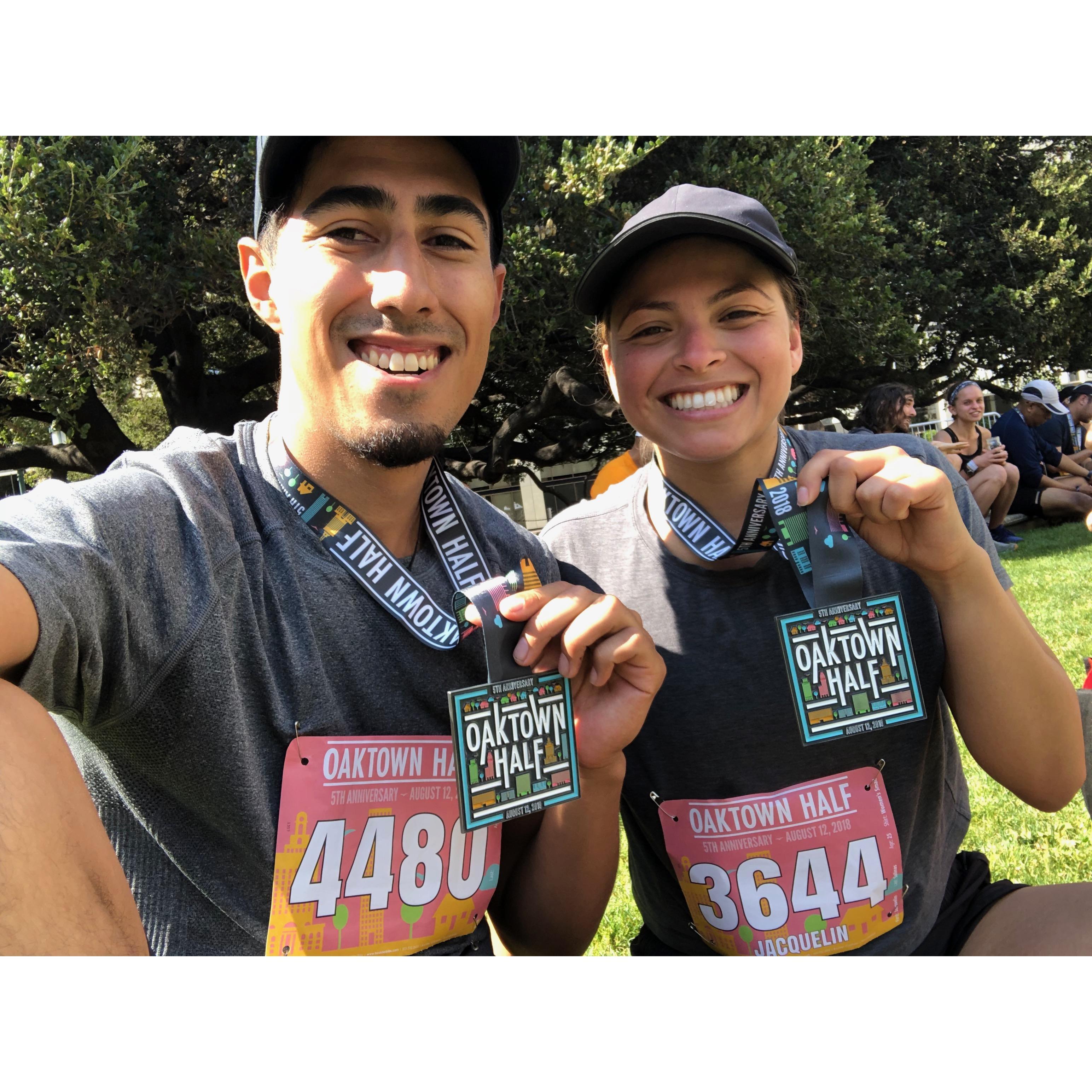 Our first half marathon