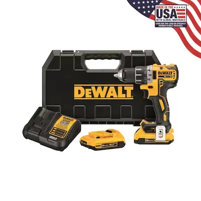 DEWALT XR 20-Volt Max 1/2-in Brushless Cordless Drill (Charger Included and 2-Batteries Included)