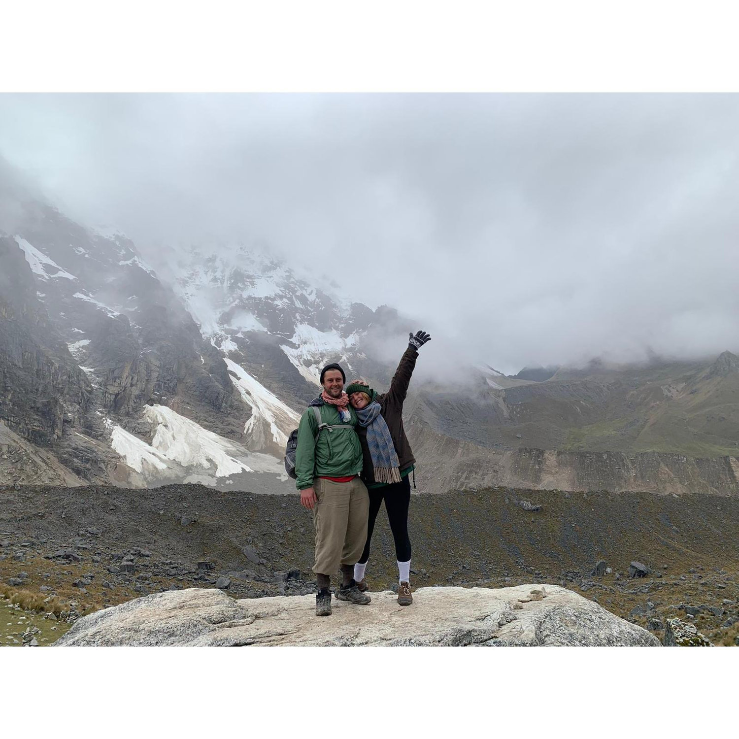 The highest point of the Salkantay Pass 15,190ft