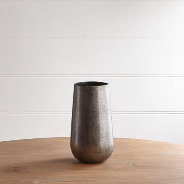 Element Metal Antiqued Pewter Vase