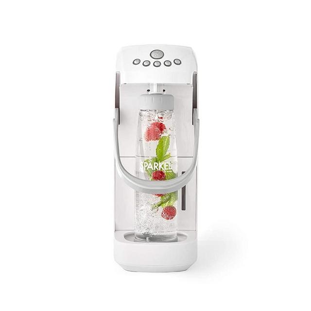 Spärkel Beverage System (White) - Sparkling Water and Soda Maker - A New Way of Sparkling - Use Fresh & Natural Ingredients - No CO2 Tank Needed