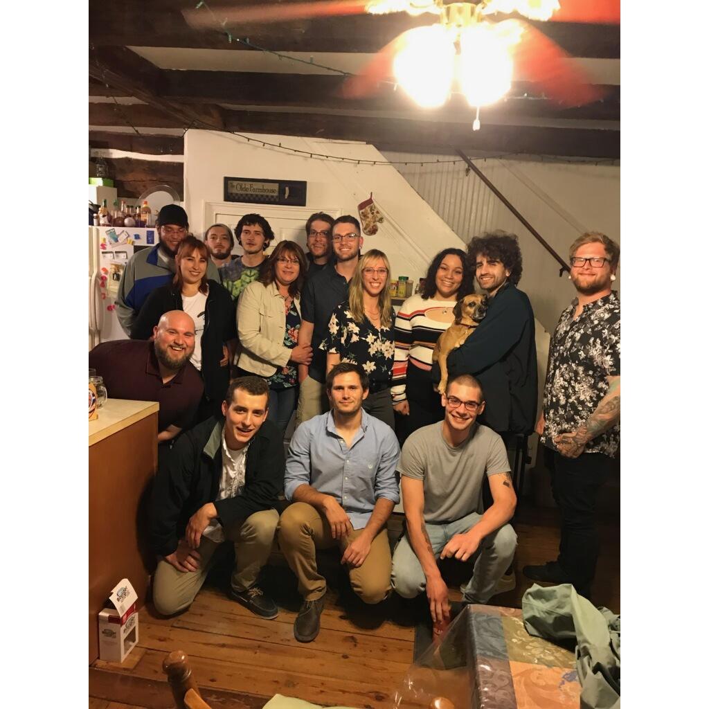 For Aaron's birthday, his friends joined him for a fun night out.