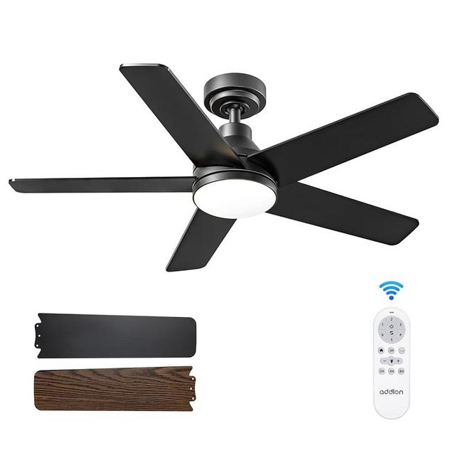 addlon Ceiling Fans with Lights, 42 inch Black Ceiling fan with Light and Remote Control, Reversible, 3CCT, Dimmable, Noiseless, Small Ceiling Fan for Bedroom, Farmhouse, Indoor/Outdoor Use