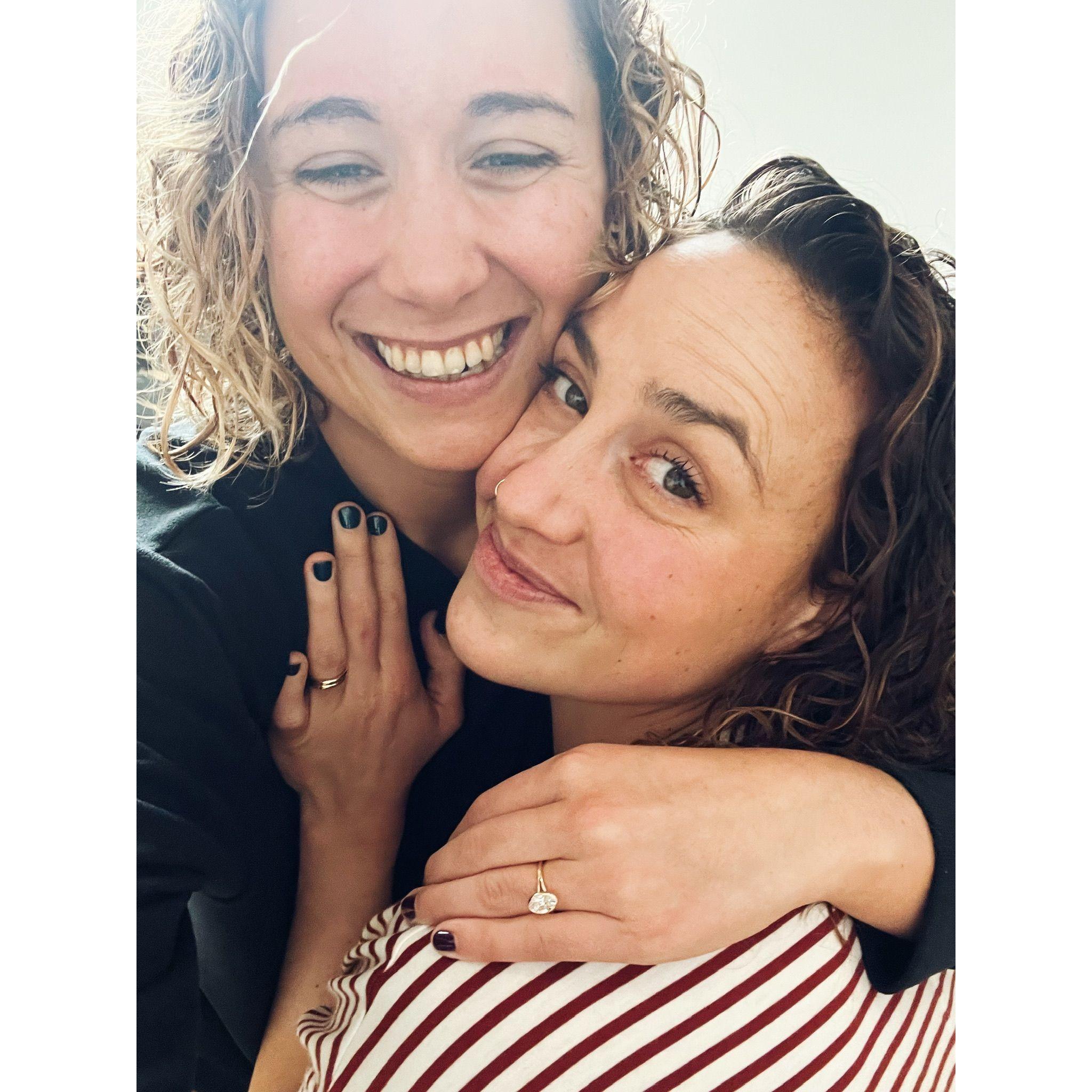 we're engaged! only interrupted by a storm induced power outage, house alarm, and airbnb host lolll