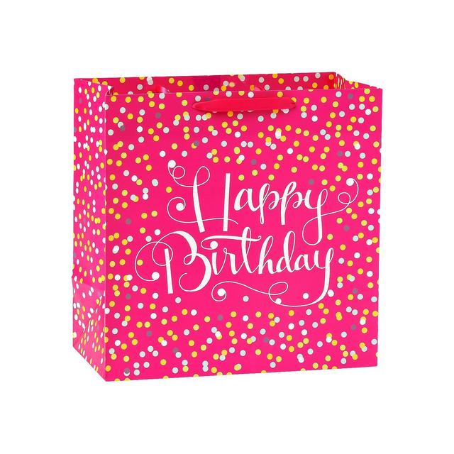 Large Confetti Birthday Gift Bag Pink - Spritz™