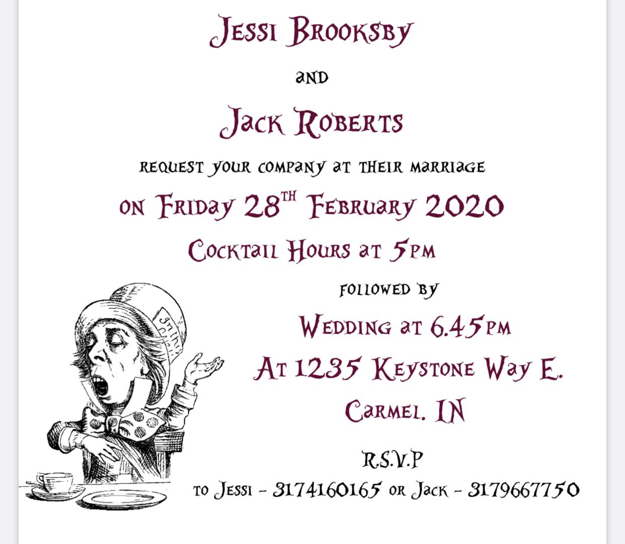 The Wedding Website of Jessi Brooksby and Jack Roberts