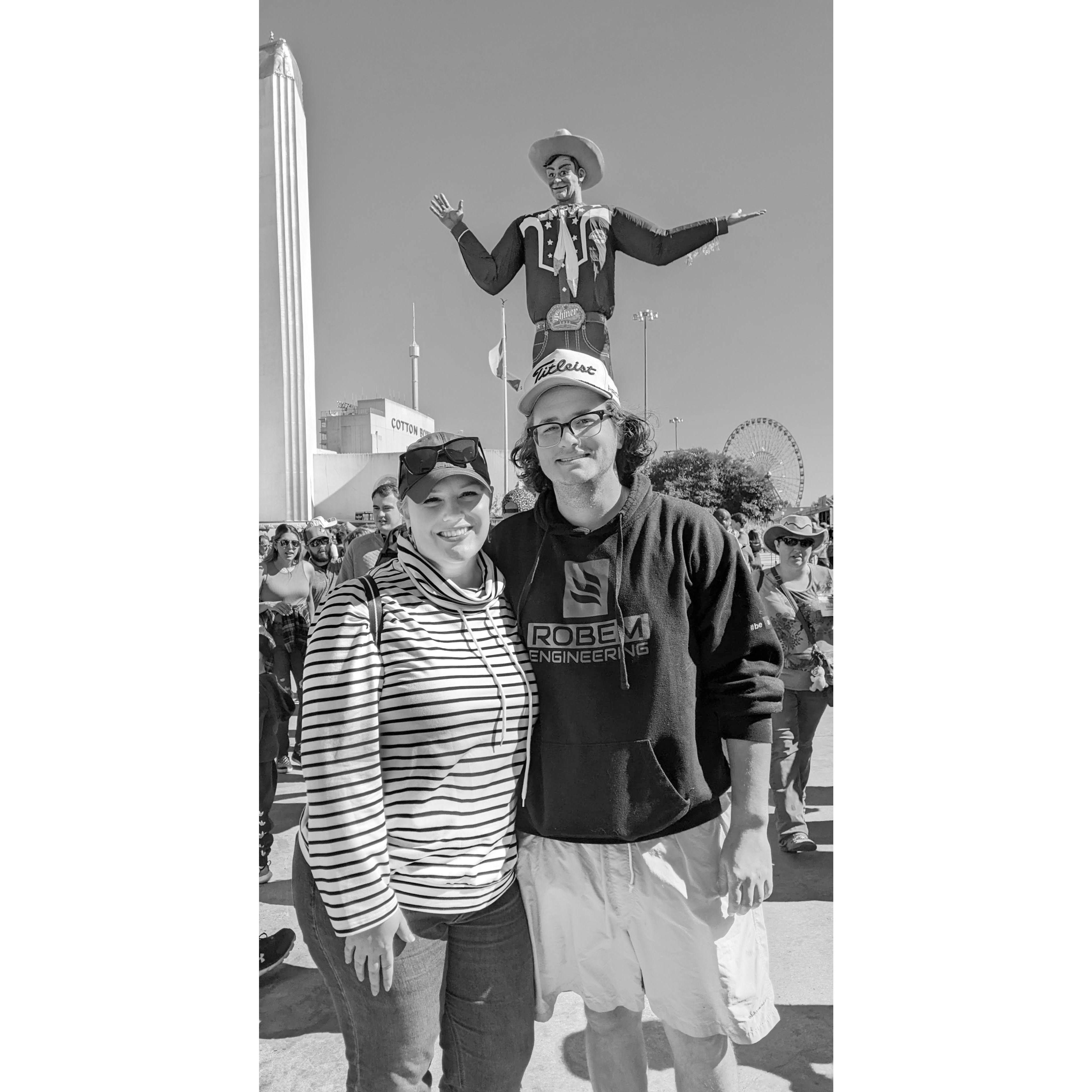 Howdy folks! Enjoying the Texas State Fair together
