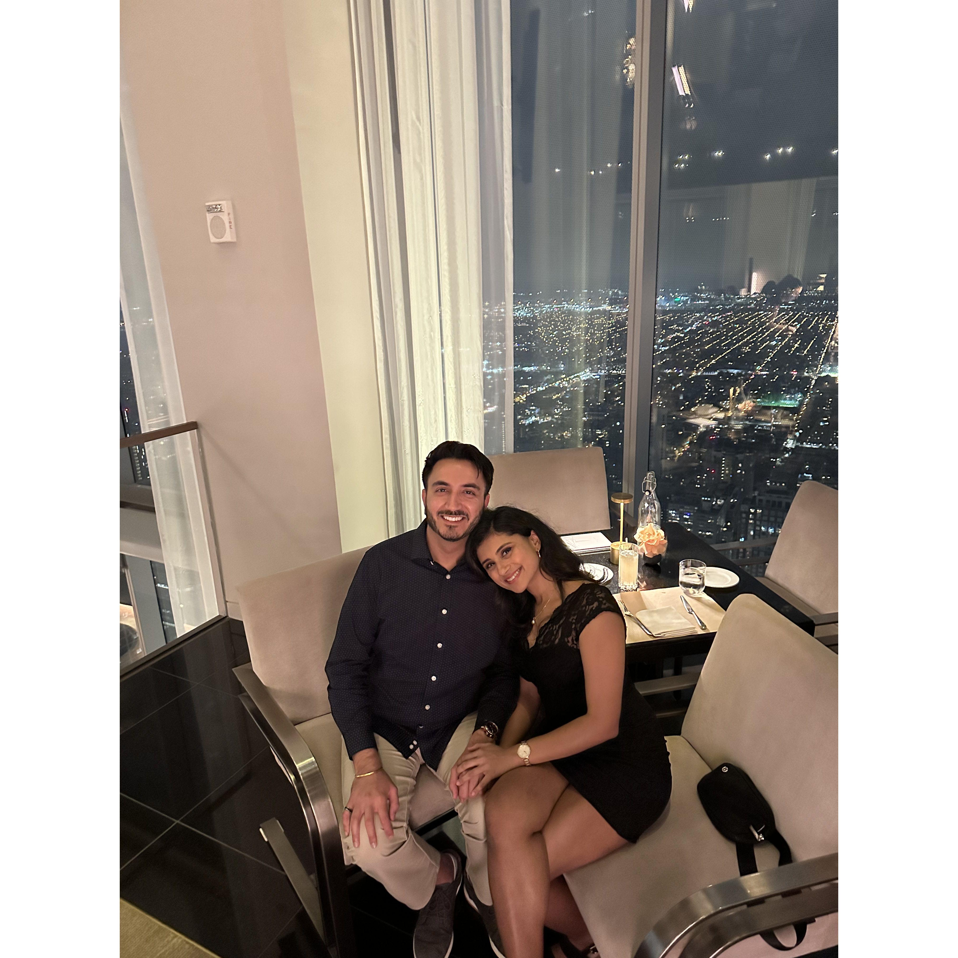 The night before our engagement