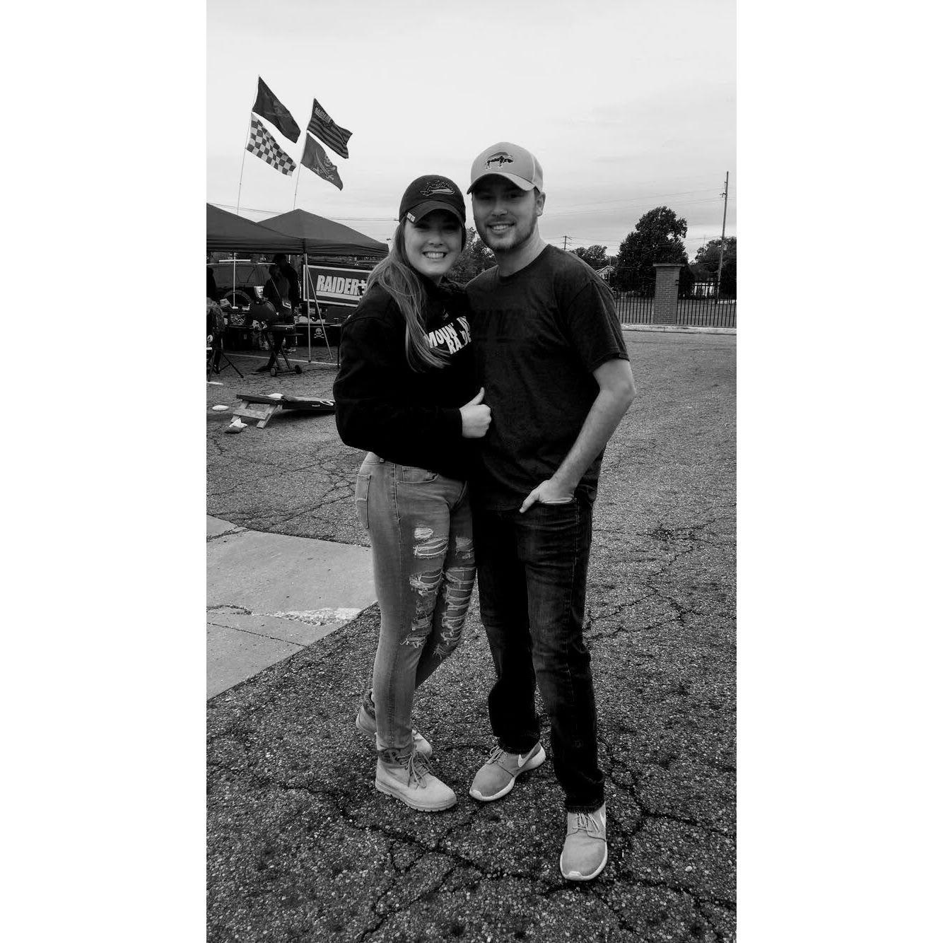 2017: Saturday Mornings were for UMU Tailgates (when Jaime wasn't working as a Tour guide).