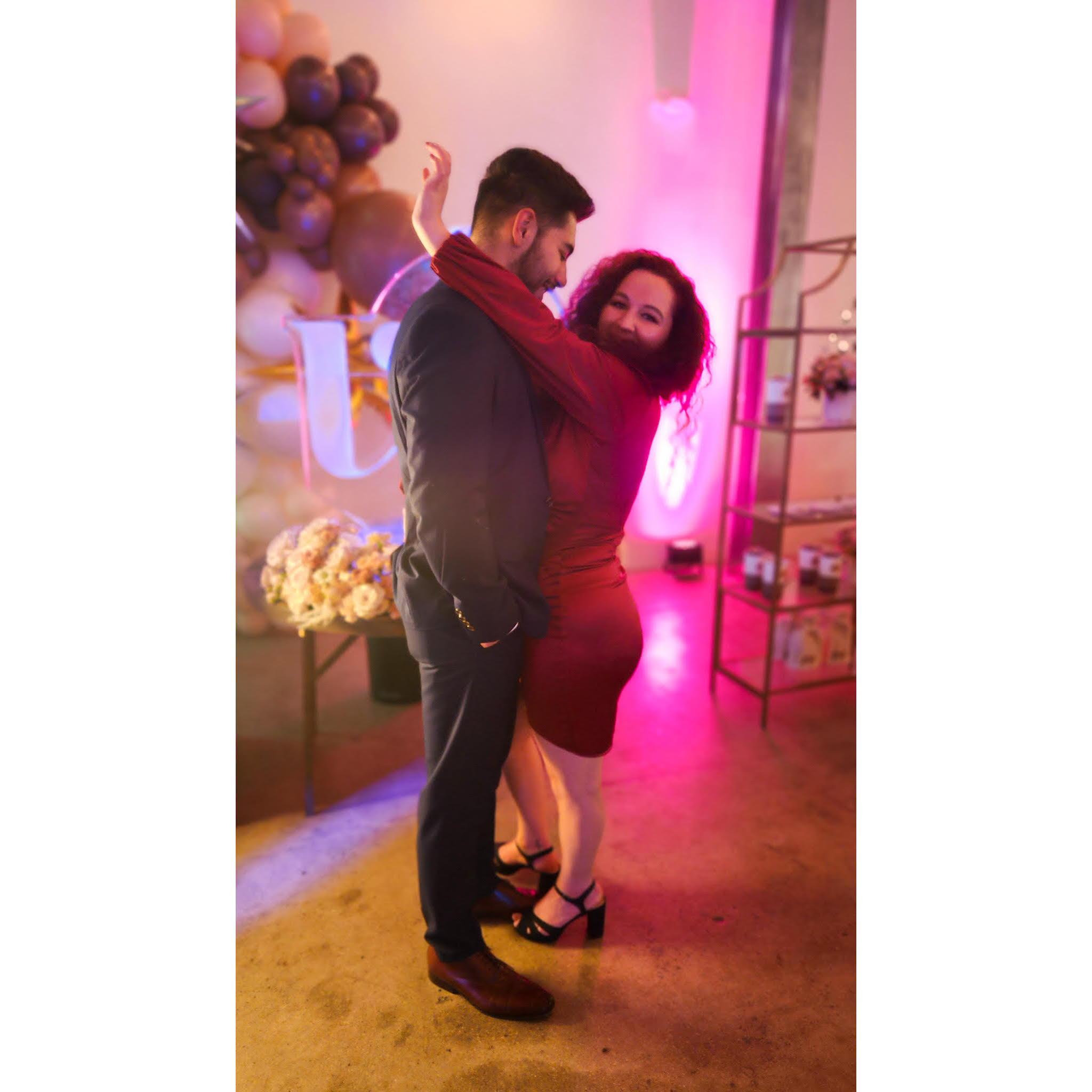 I can't dance, but here I am