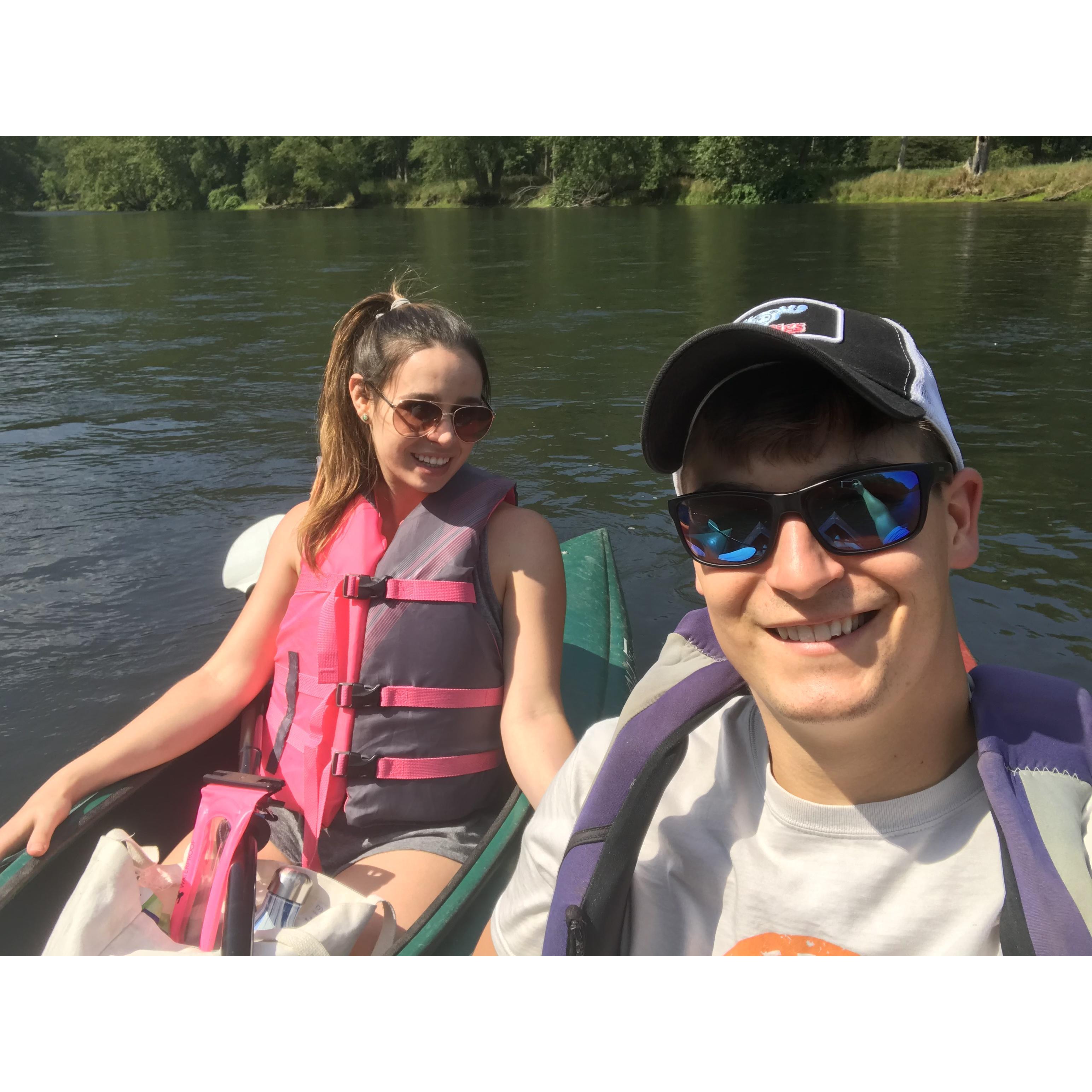 Jade's first kayaking experience