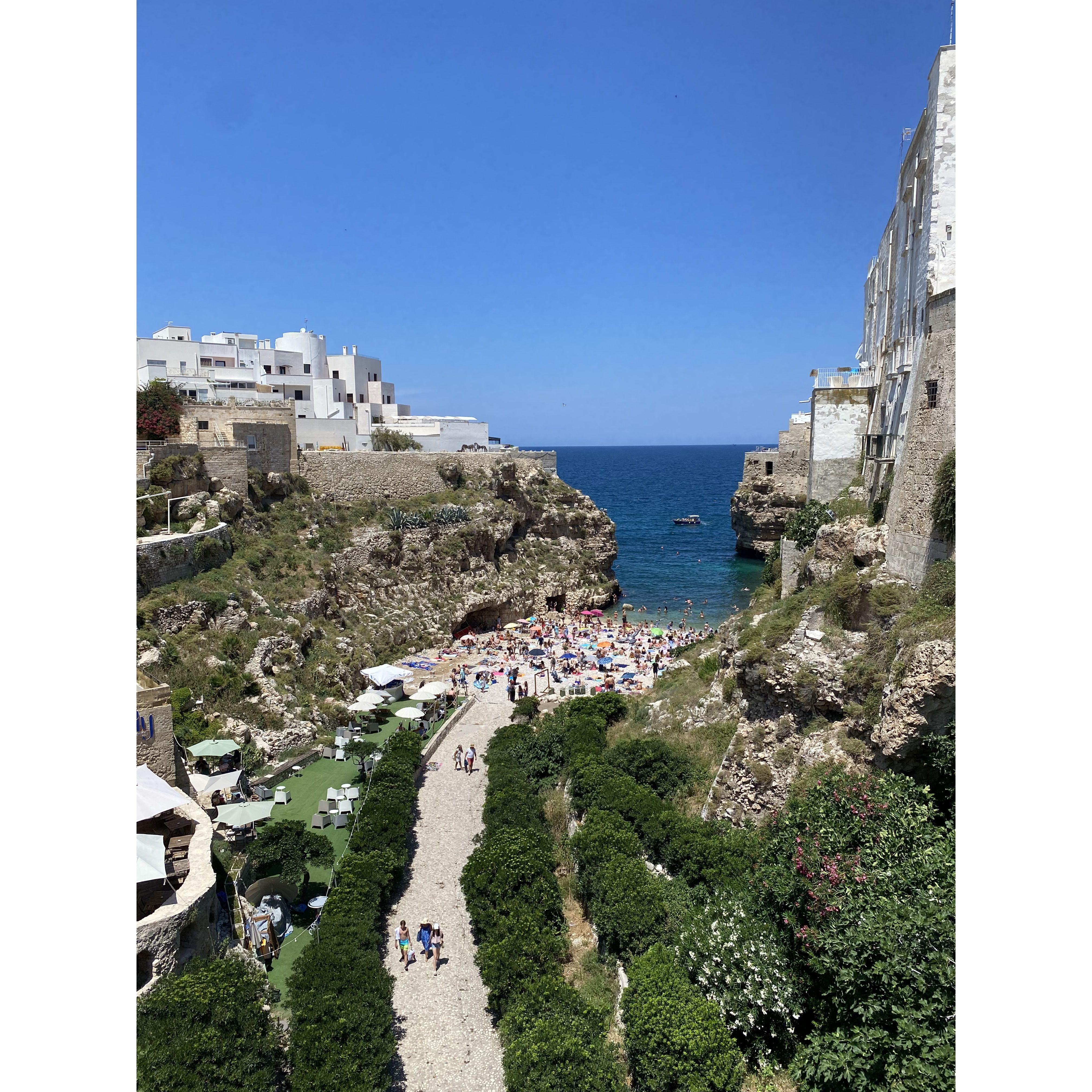 37 minutes away from Ostuni is the beautiful Polignano A Mare