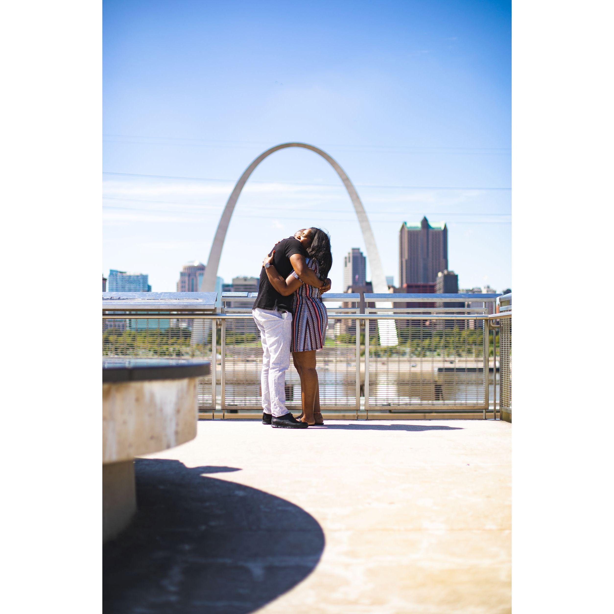 Jasmine said "yes" shortly before this picture. #LoveAndHappiness