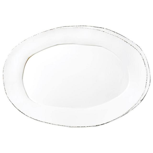 Vietri Lastra White Collection Italian Serveware Sets (Oval Platter)