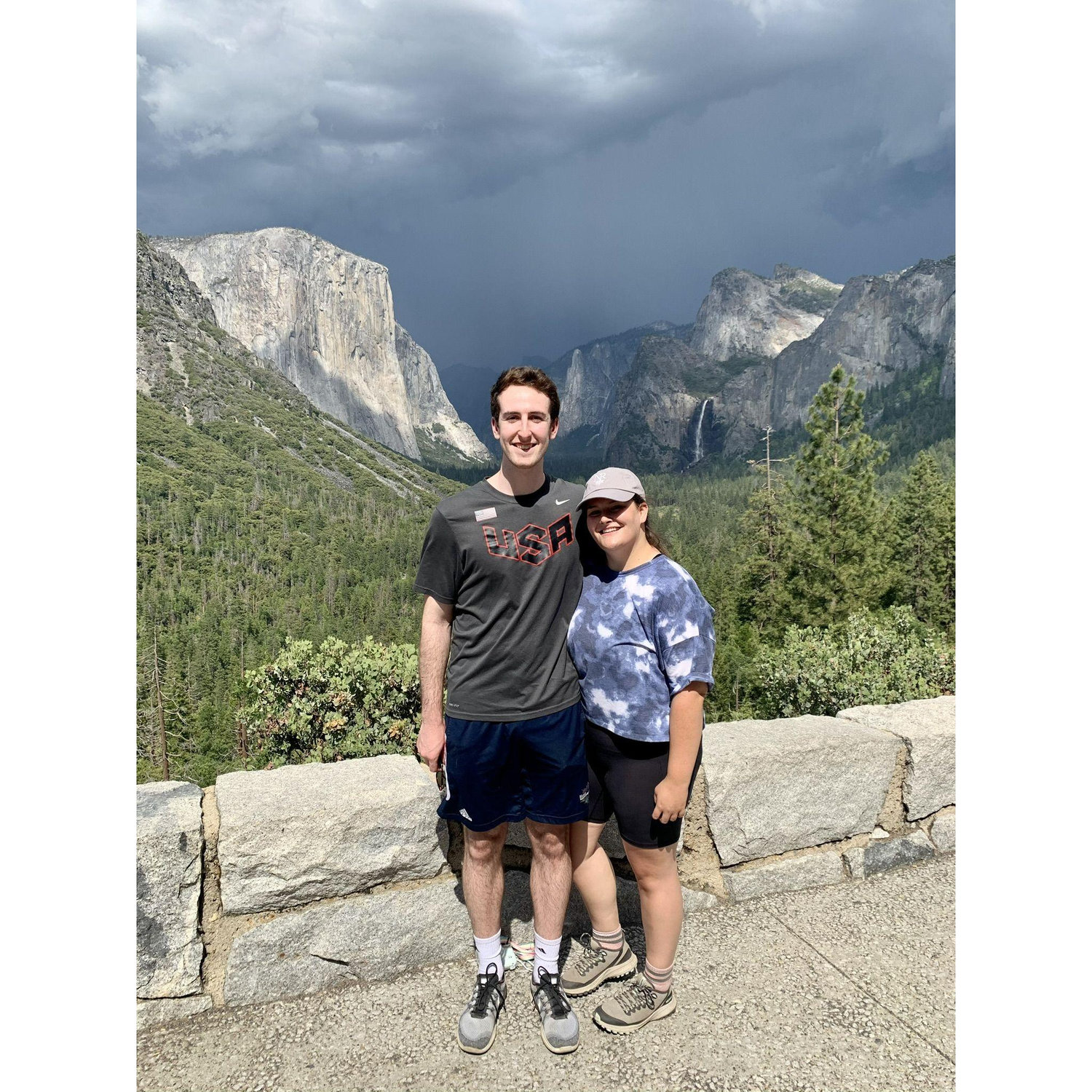 Visiting Yosemite National Park with Ilans friend, Evan
