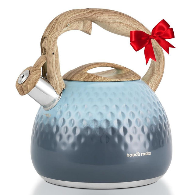 Tea Kettle, Loud Whistle Tea Kettles for Stovetop,Food Grade Stainless Steel Tea kettles for Stove Top with Anti-hot Ergonomic Handlefor Tea, Coffee, Milk,2.5QT