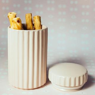 Ripple Ceramic Treat Jar