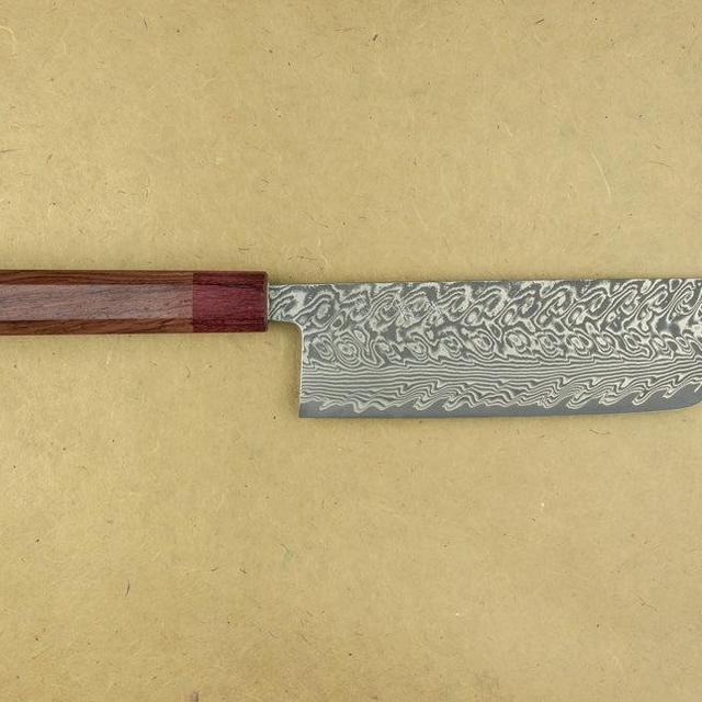 Yoshimi Kato SG2 Black Damascus Nakiri 165mm
