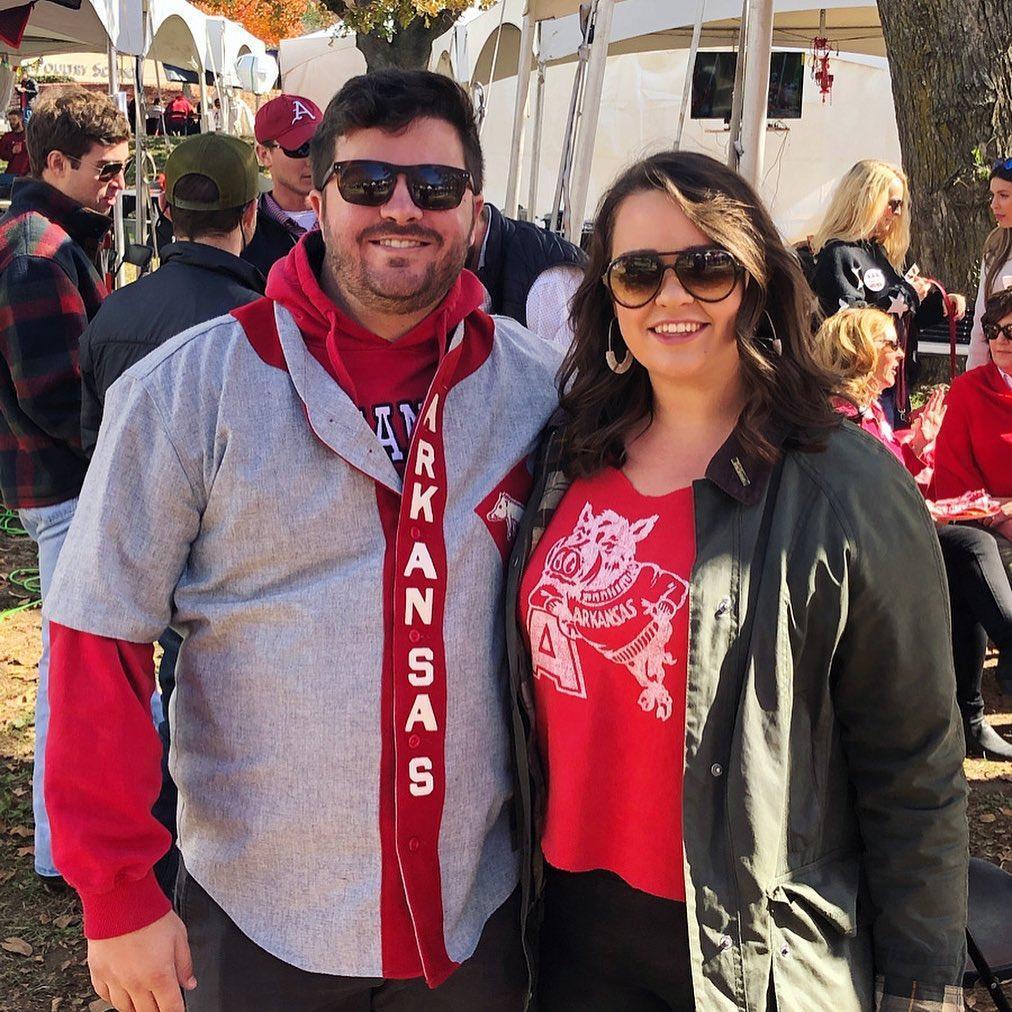 Sadie's first trip to Fayetteville! Woo Pig!