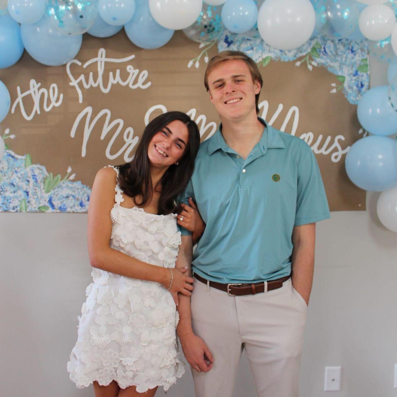 College engagement party