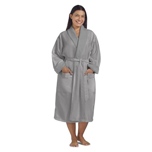 Women's Microfiber Robe by BOCA TERRY - Luxury Hotel Bathrobe, Long Spa Robes for Women - Generous Sizing