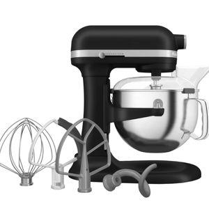 KitchenAid 6 Quart Bowl-Lift Stand Mixer with Attachments and Pouring Shield (Black)