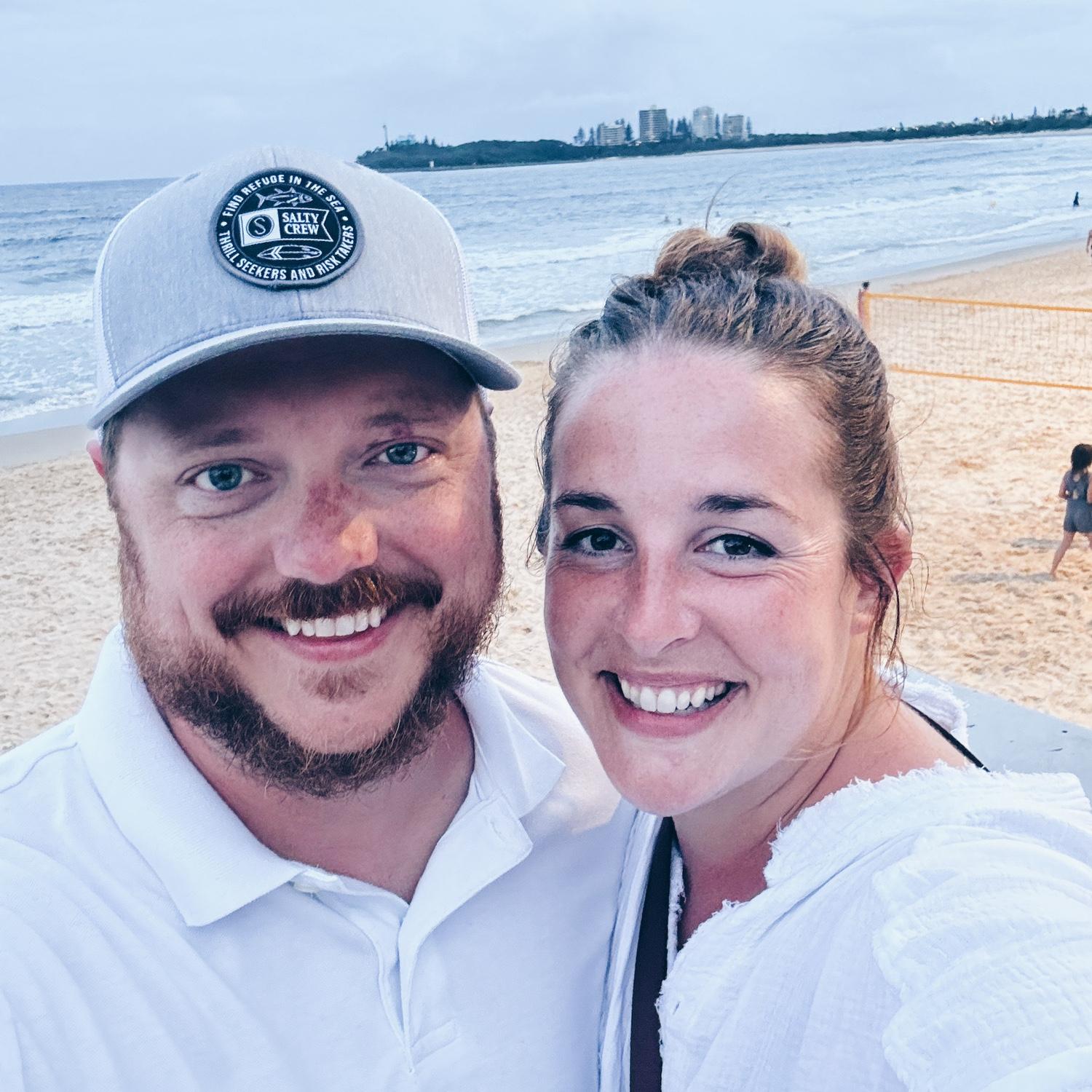 We got engaged on the isle behind us!