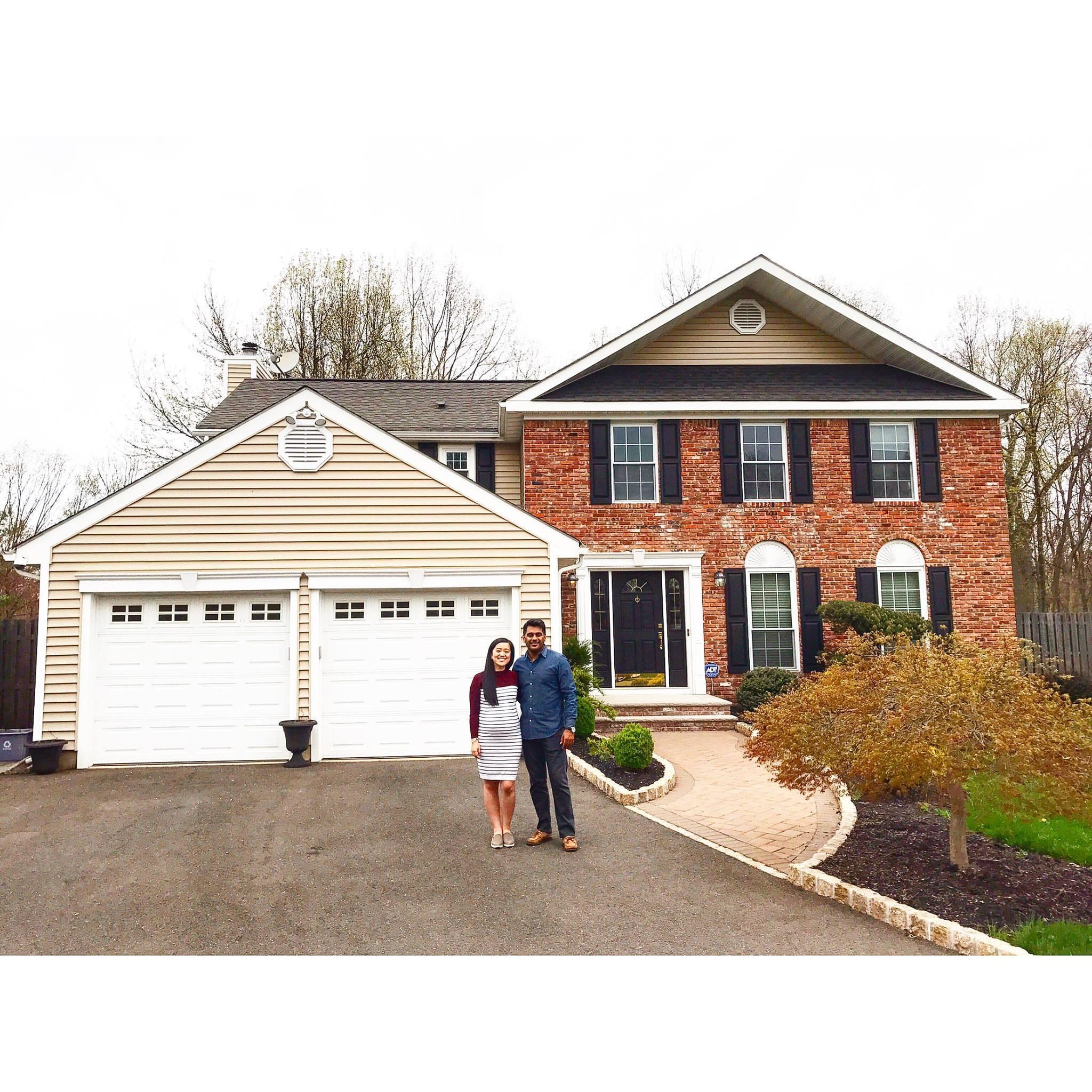 When we first became homeowners!