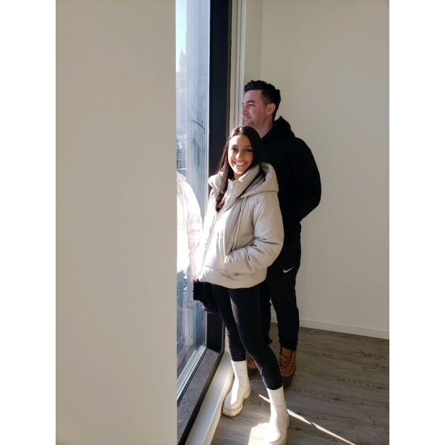 Our first apartment in Cleveland together