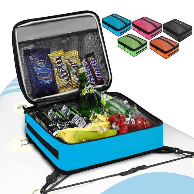 WITSTEP Paddle Board Cooler Bag, Waterproof Surf Sup Deck Cooler Bag Insulated Leakproof 10 Cans, Sup Paddle Board Accessories Bag for Stand Up Paddleboard and Kayak