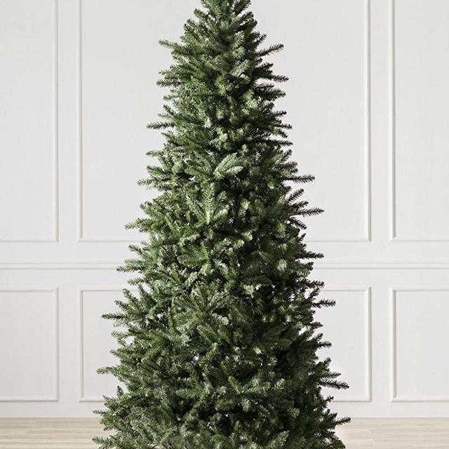 Balsam Hill 7.5ft Premium Unlit Artificial Christmas Tree Berkshire Mountain Fir with Storage Bag, and Fluffing Gloves