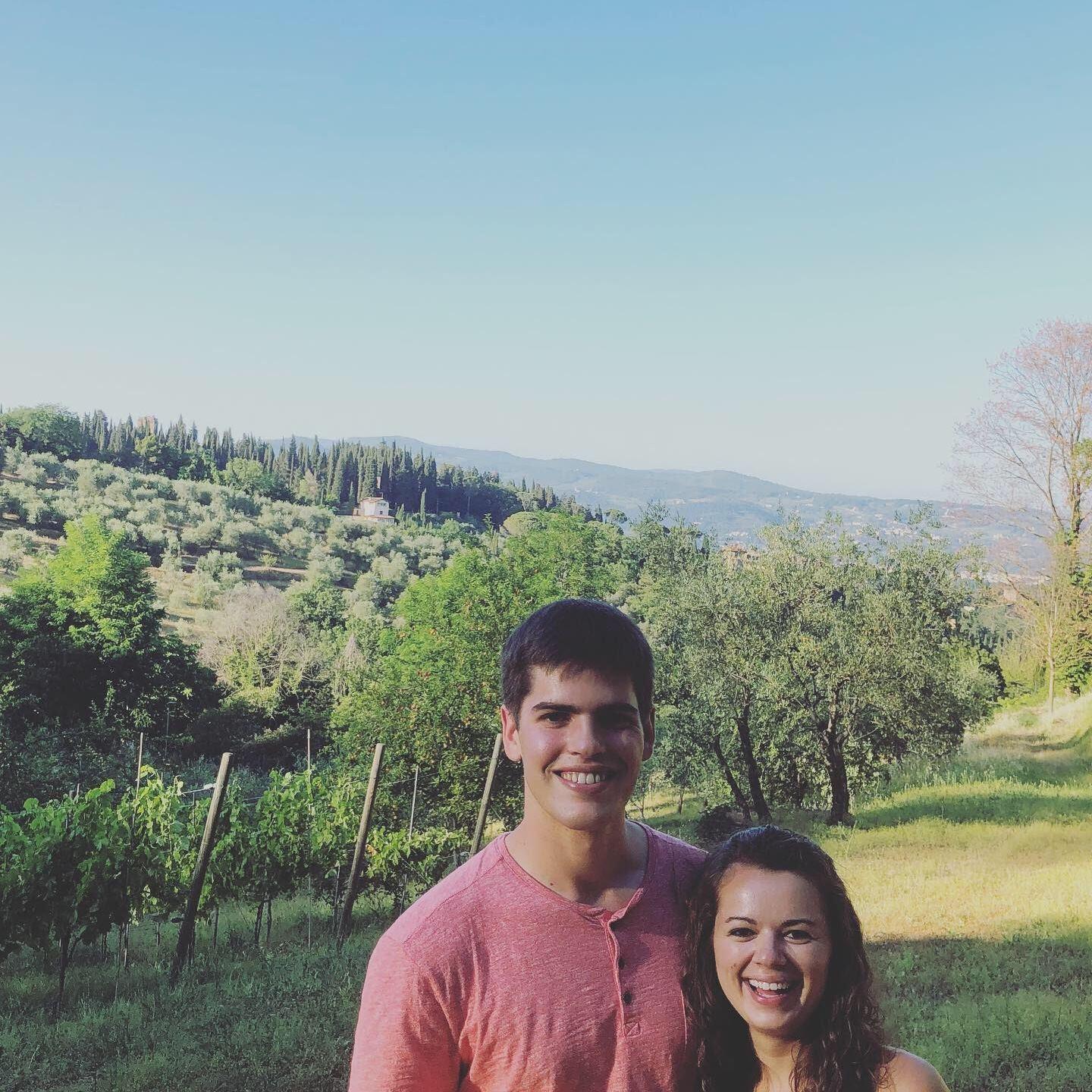 June 2019, Florence, Italy - Up in the Tuscan hills after our pizza and gelato cooking class outside Florence.