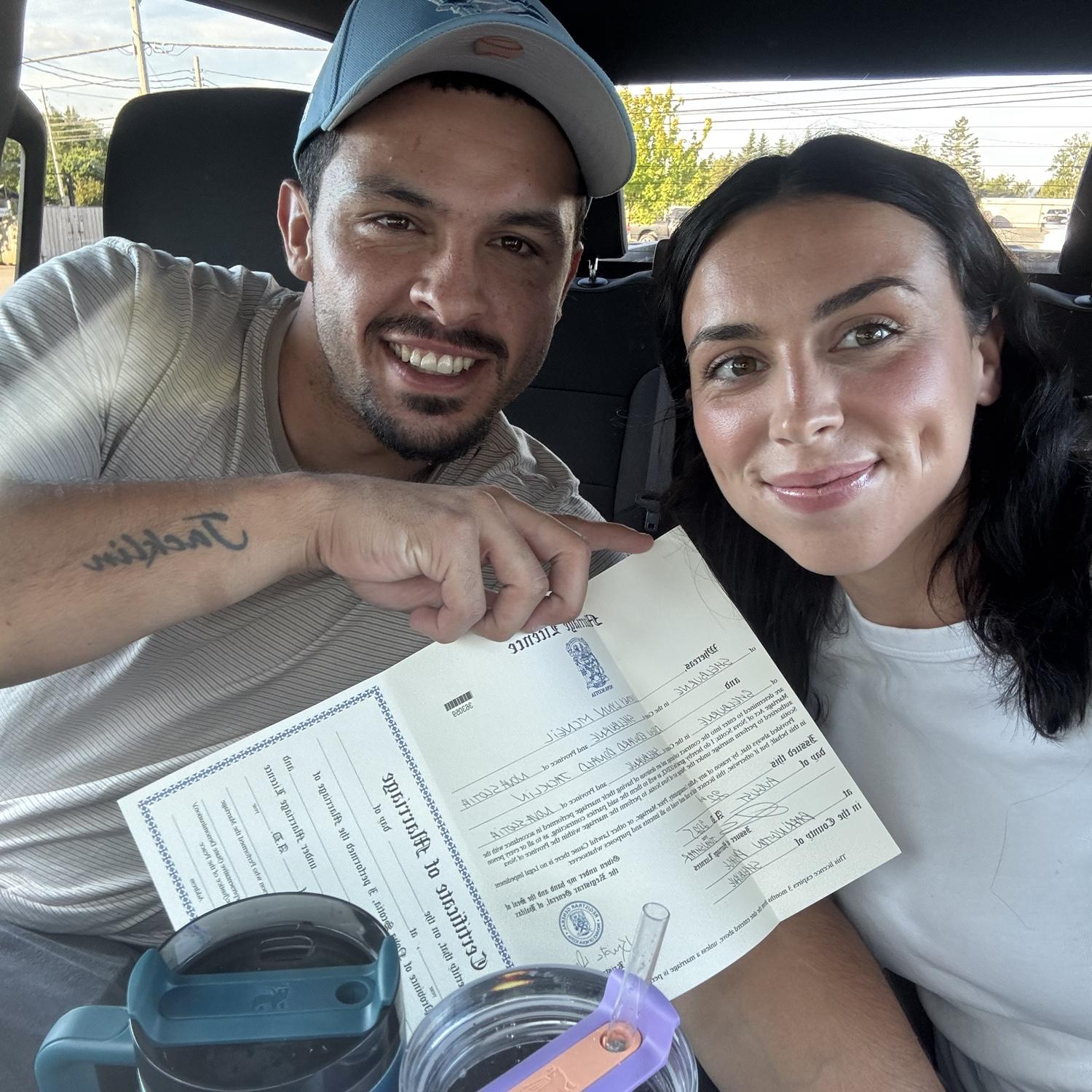 Marriage license ✔️