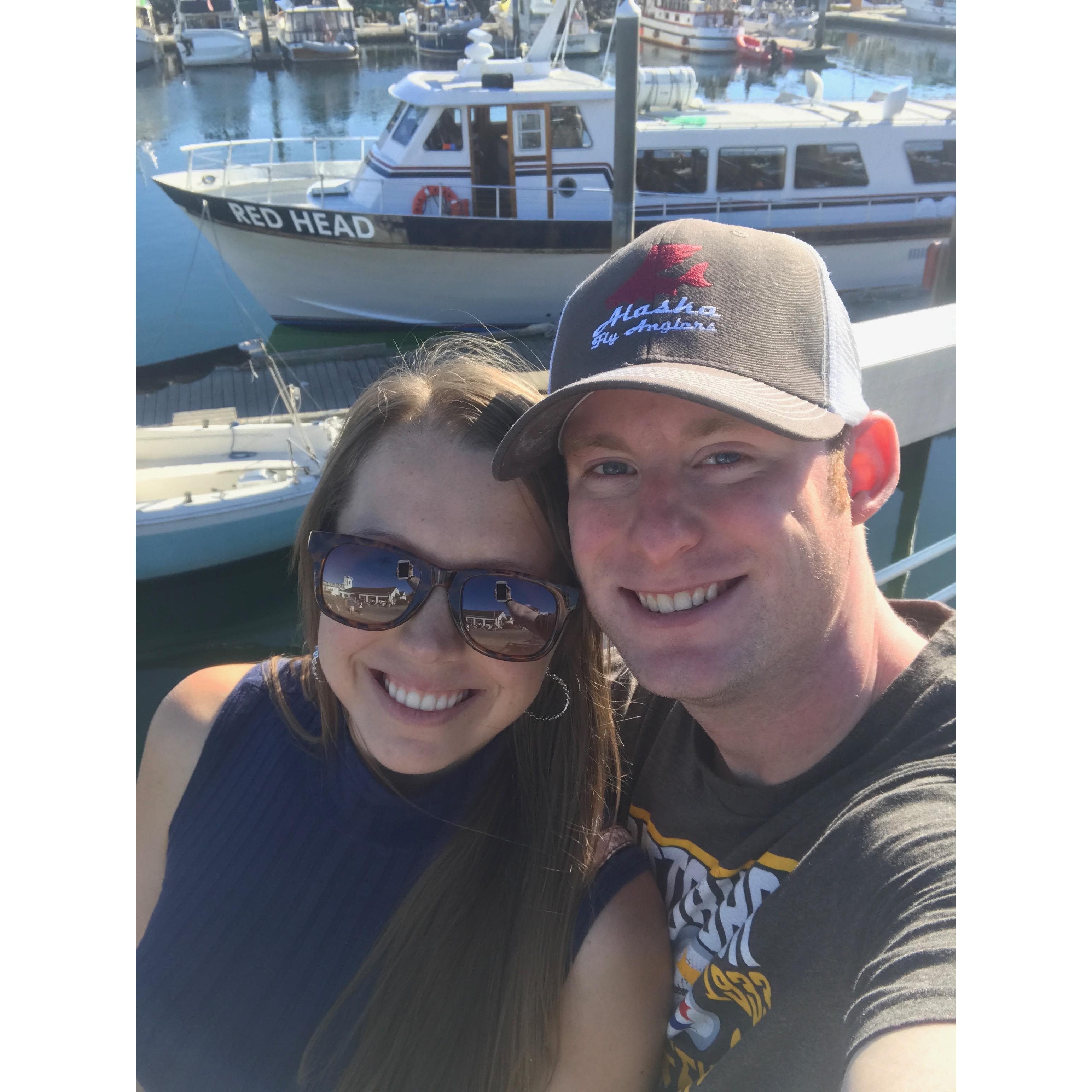 Grant surprised Kristina with an orca whale-watching trip outside of Port Townsend in Washington. An unforgettable day!