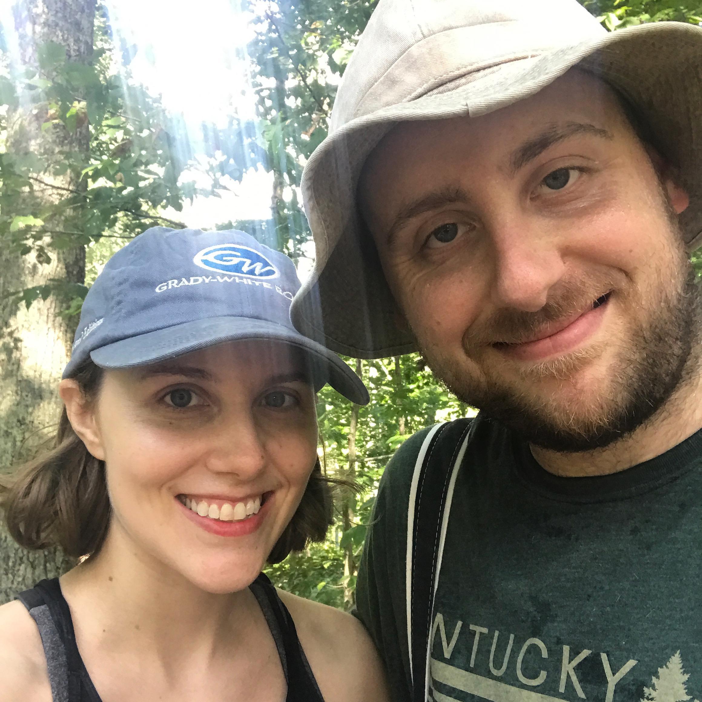 Romping through the Connecticut woods.