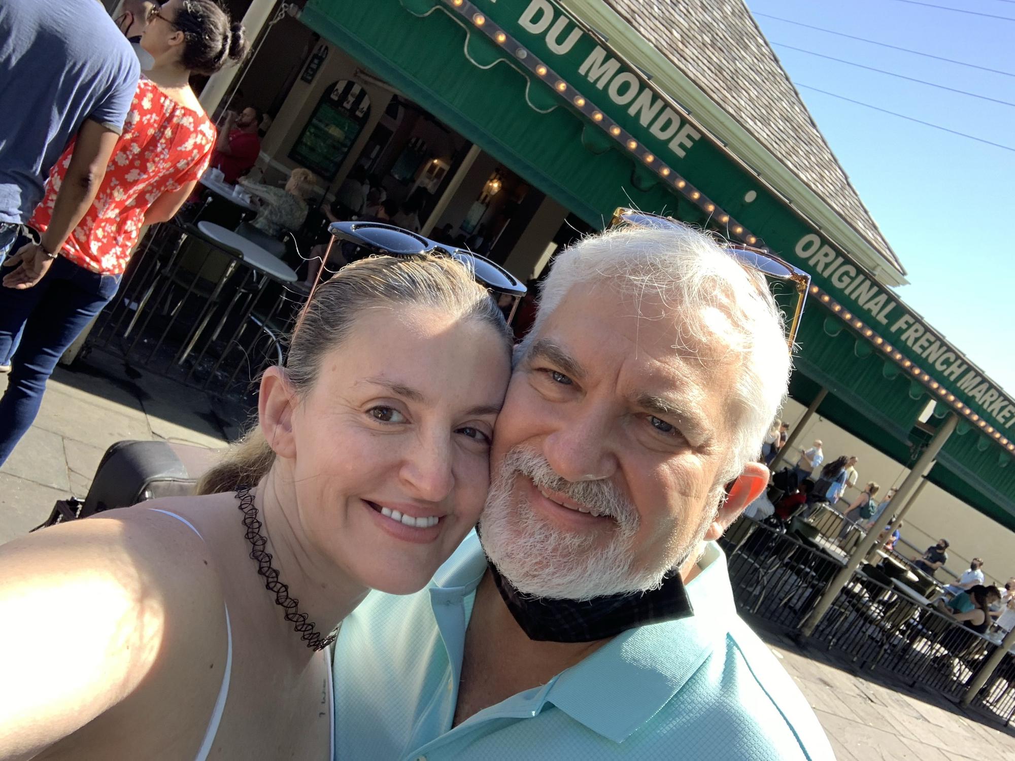 Enjoying a little bit of New Orleans history together