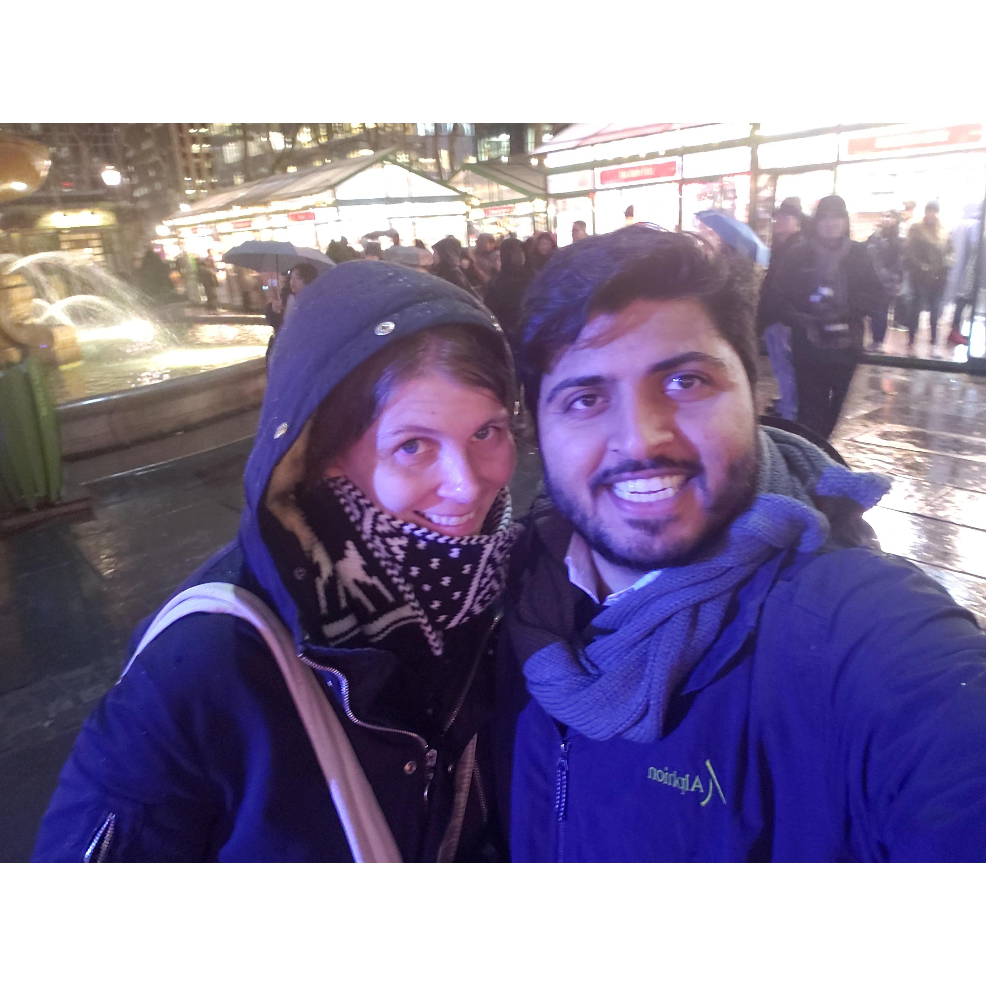 Exploring the Christmas market in NYC