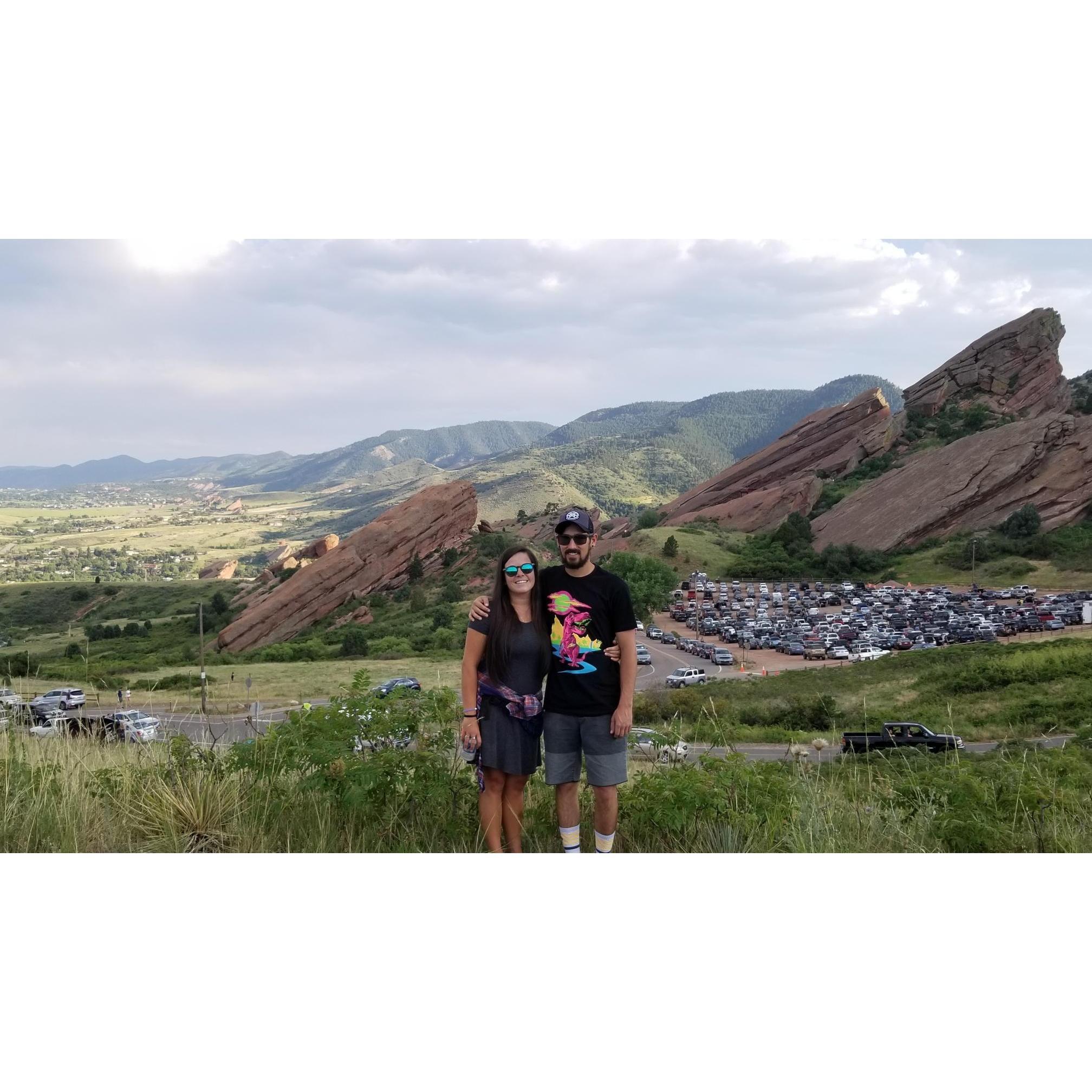 Our first Red Rocks concert!!