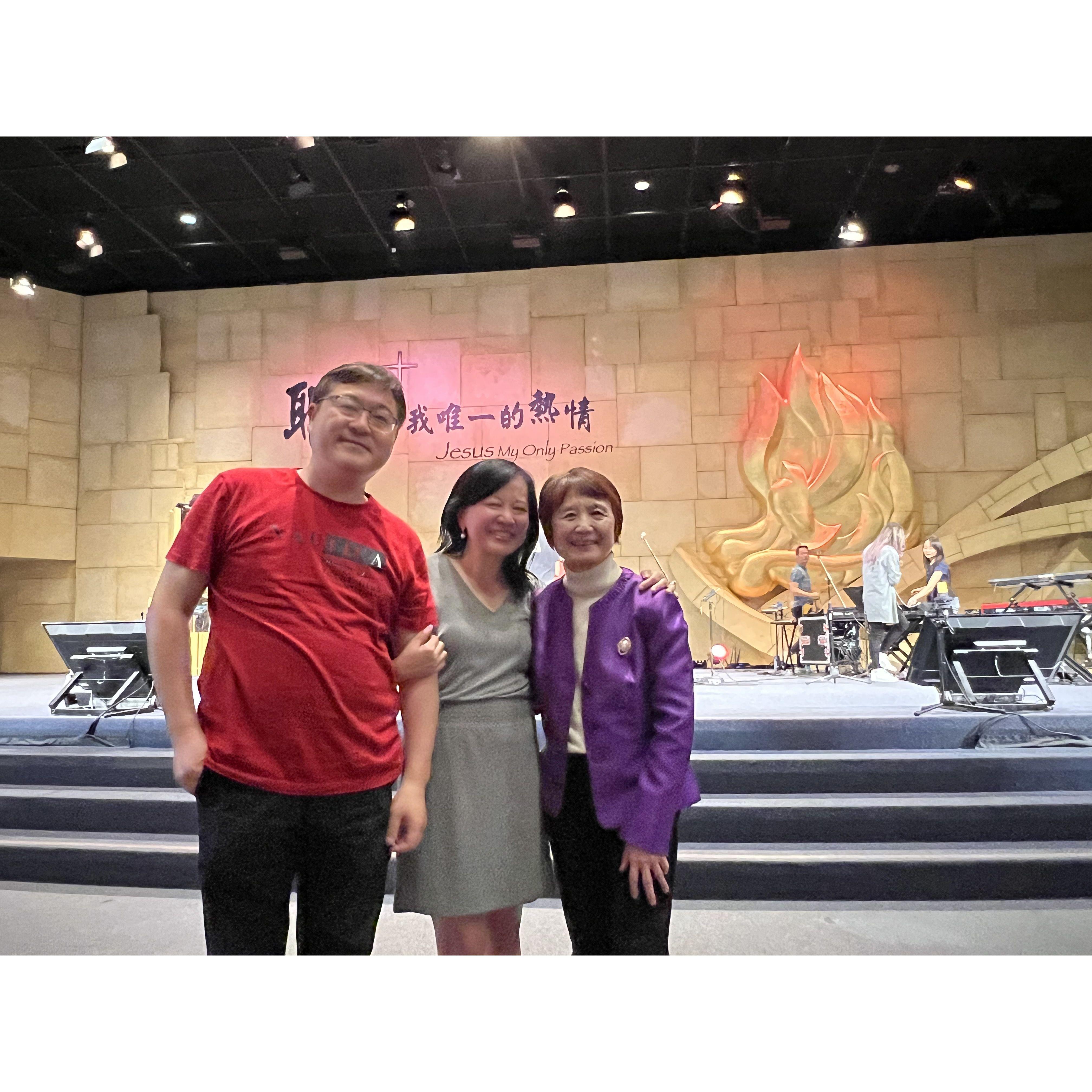 With our beloved Pastor Grace in Forerunner Church, Fremont