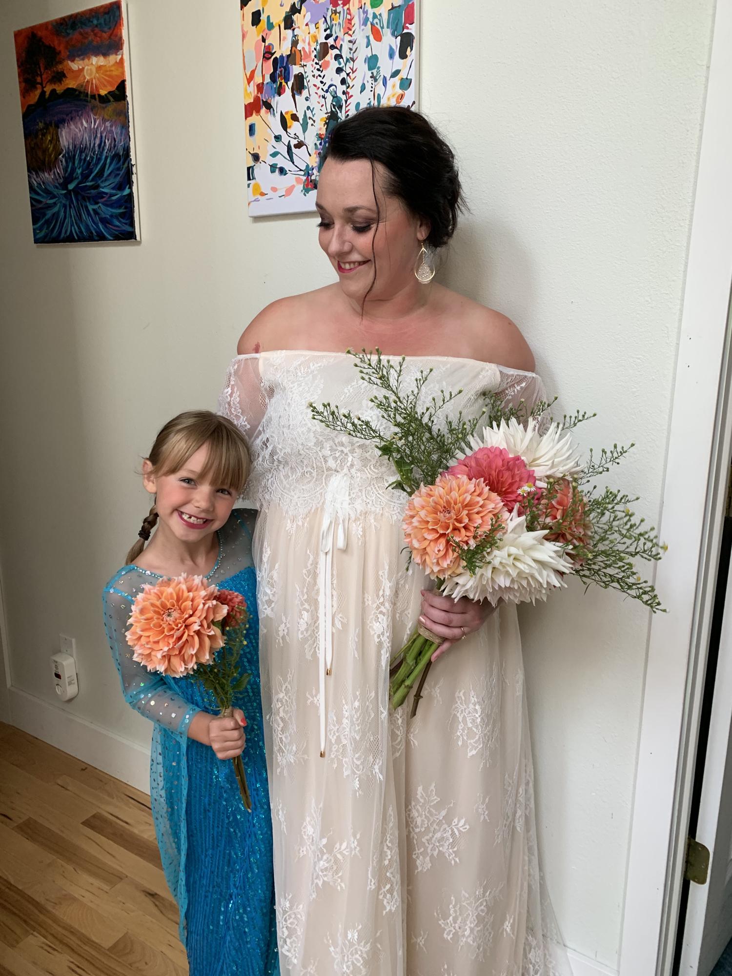 The girls looking lovely.