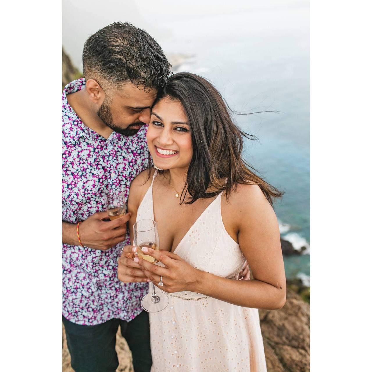 Surprise proposal & engagement shoot