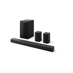 LG - 5.1-Channel S60TR Home Theater Soundbar with Wireless Subwoofer and Rear Speakers, Dolby Audio - Black