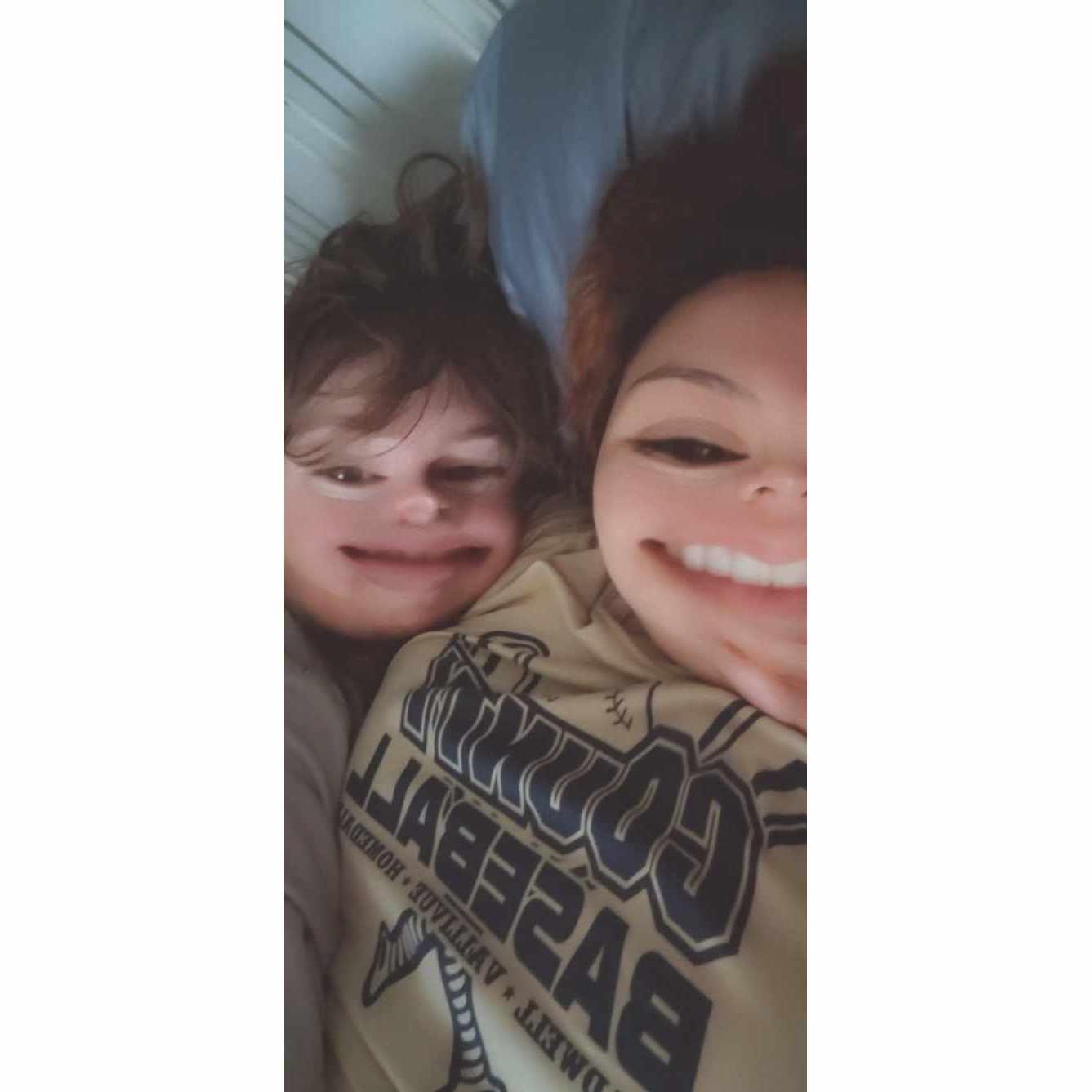 Smiling even through the tougher times.