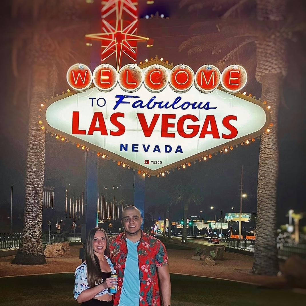 Our first vacation together in Vegas! (Ask us how long we stayed)