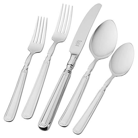 J.A. Henckels 22770-345 Premier Series Opus 45-Piece Stainless Steel Flatware Set, Service for 8
