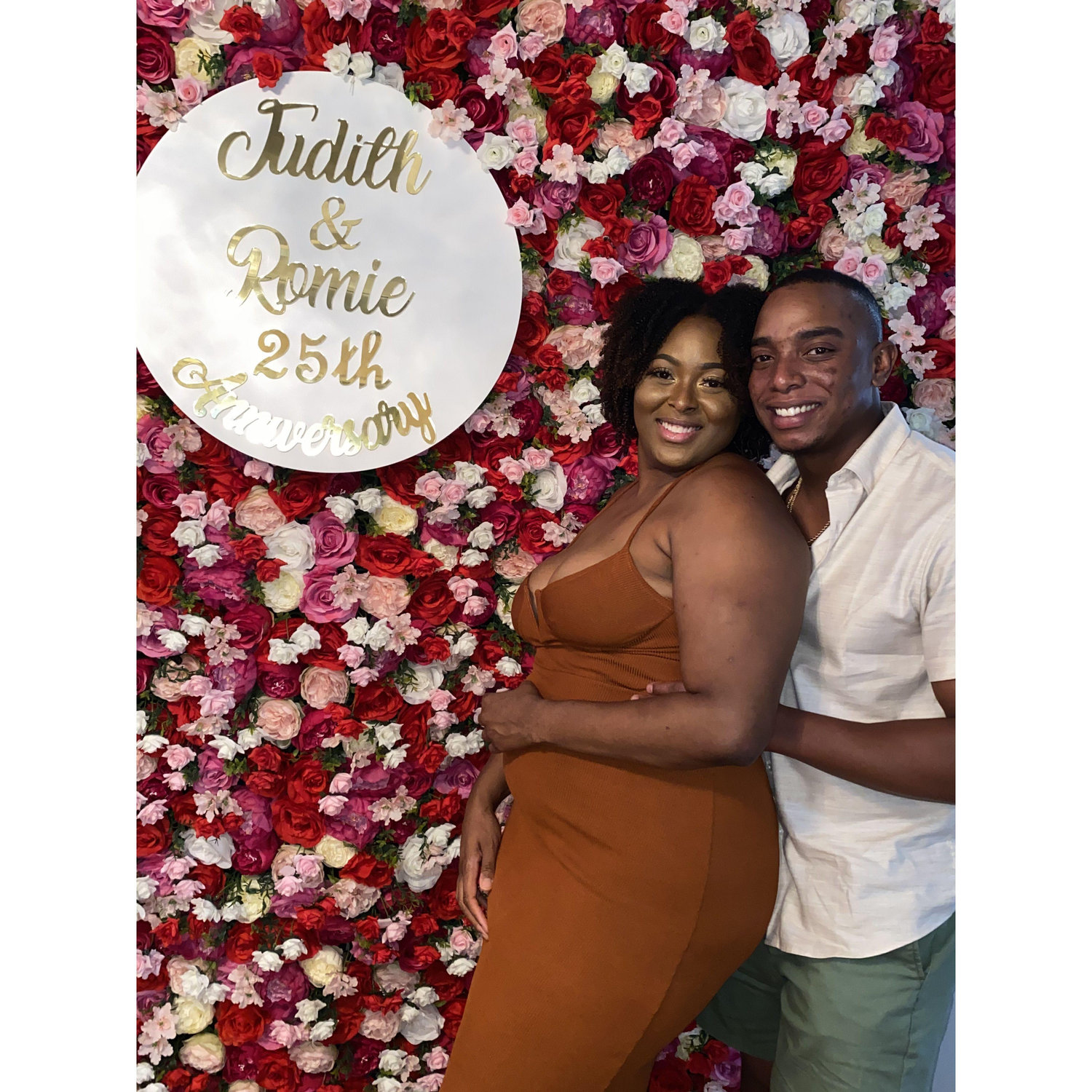 Celebrating Kianna's parents 25 year wedding anniversary August 2020