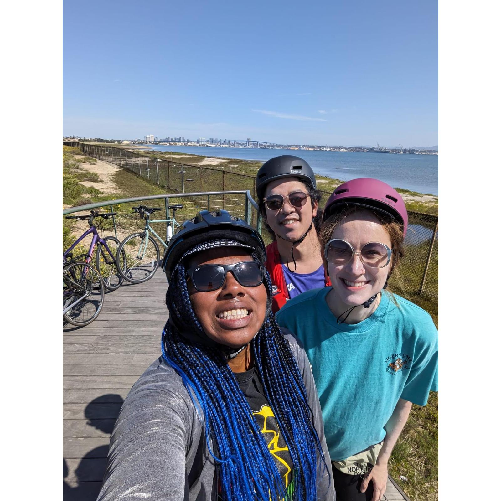 Bike ride along the Tijuana Estuary with Ebony
