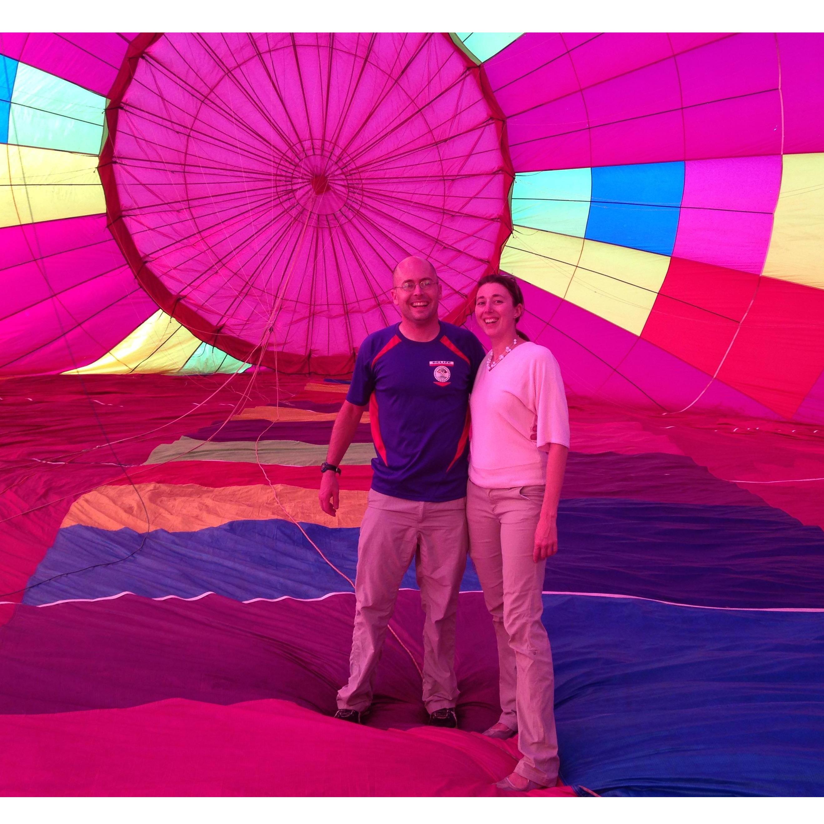In August 2015 we crossed taking a hot air balloon ride off our bucket list!